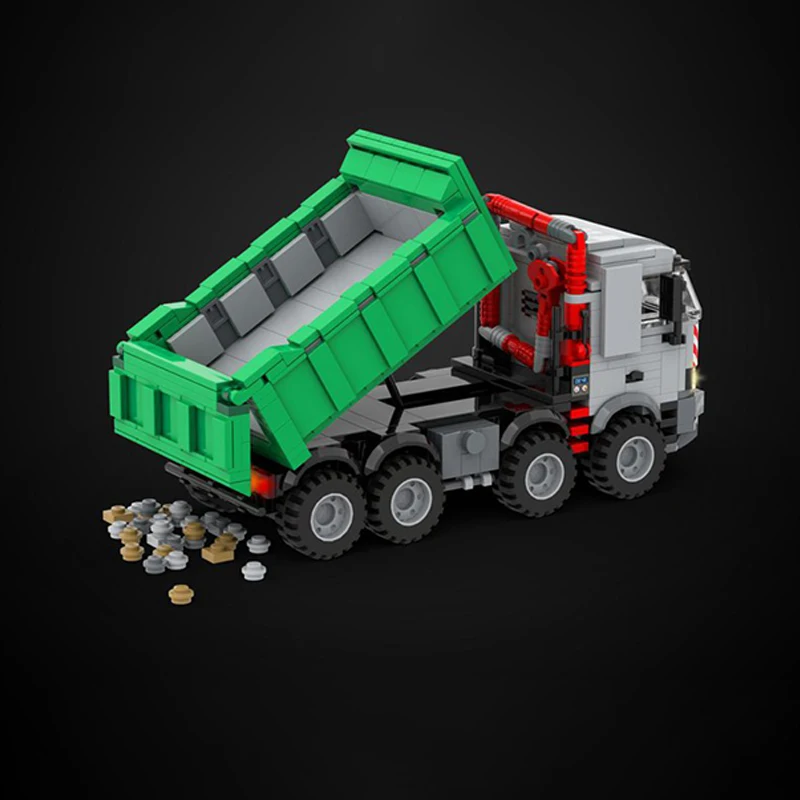 熱い販売ビルディングブロックエンジニアリング車両シリーズ MOC-134836 シティトラックモデルハイテクレンガおもちゃセット子供クリスマスギフト