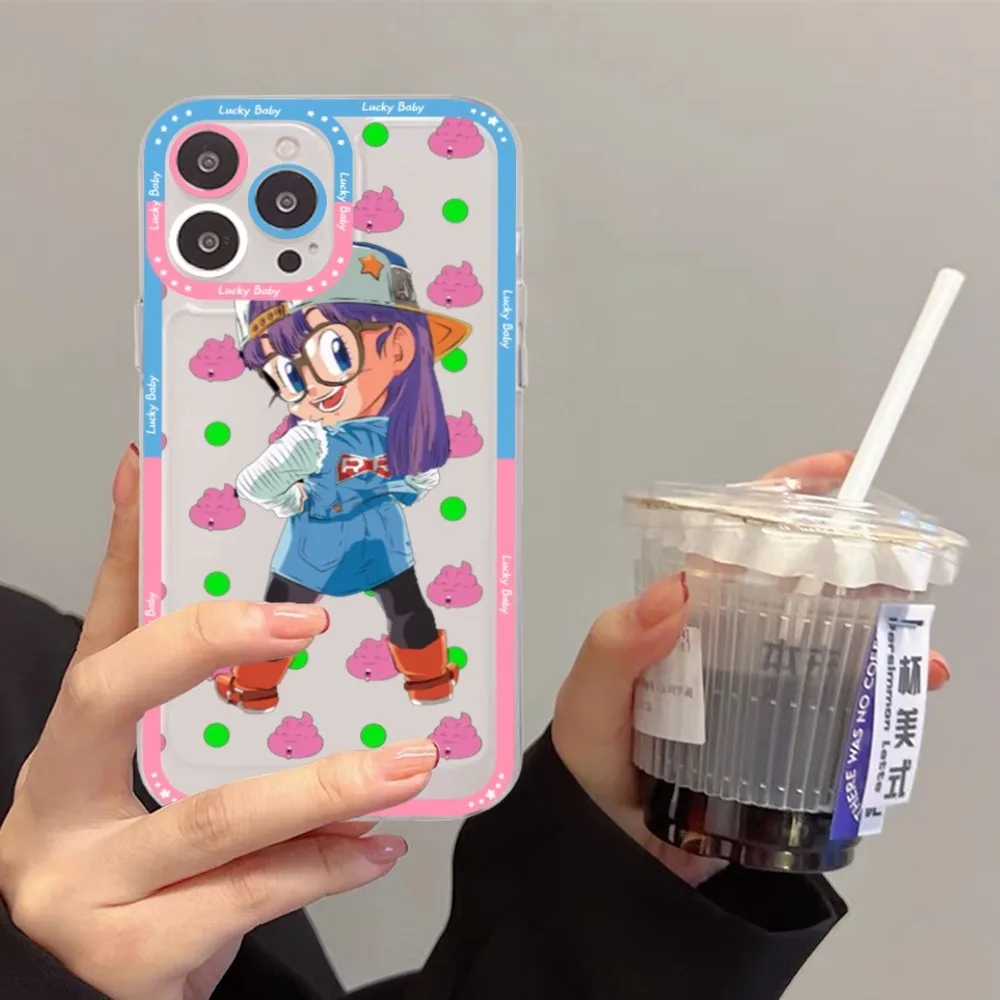 Dr Slump Arale Phone Case For Samsung S 20 21 22 23 lite plus ultra Clear Mobile Cover Funda