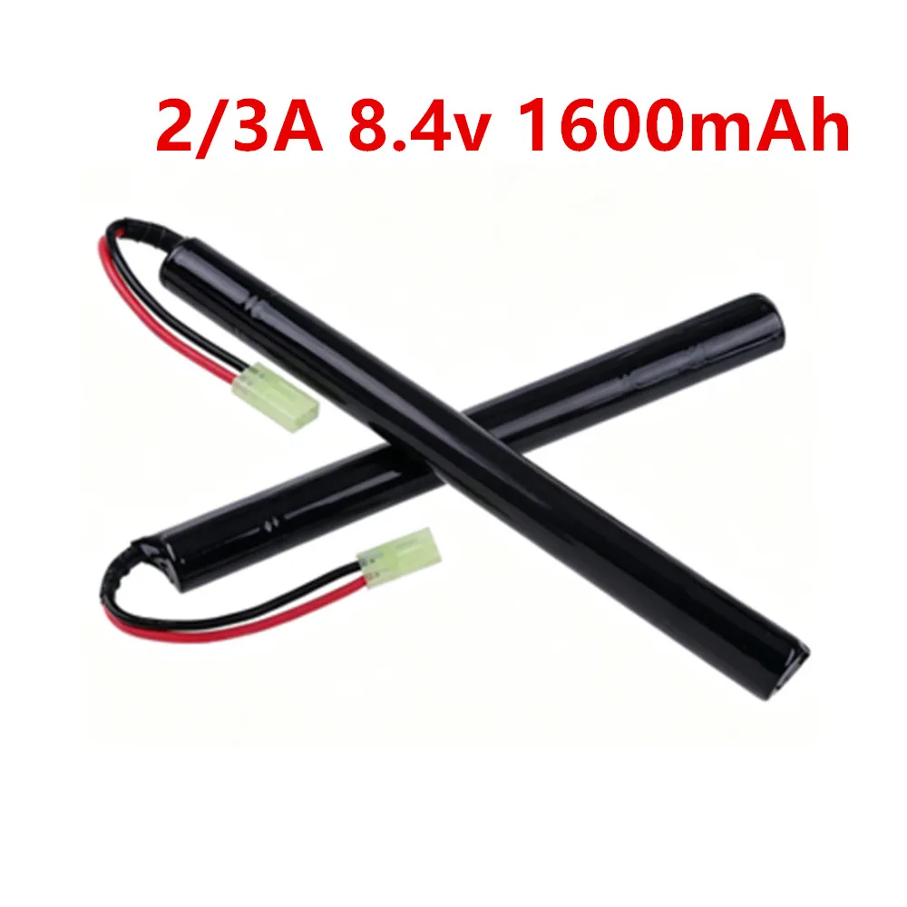 8.4V Airsoft Battery 2/3A 1600mAh 8.4V NIMH Battery For Cyma AK47 AEG'S rosman Pulse R76 with Mini Tamiya Connector