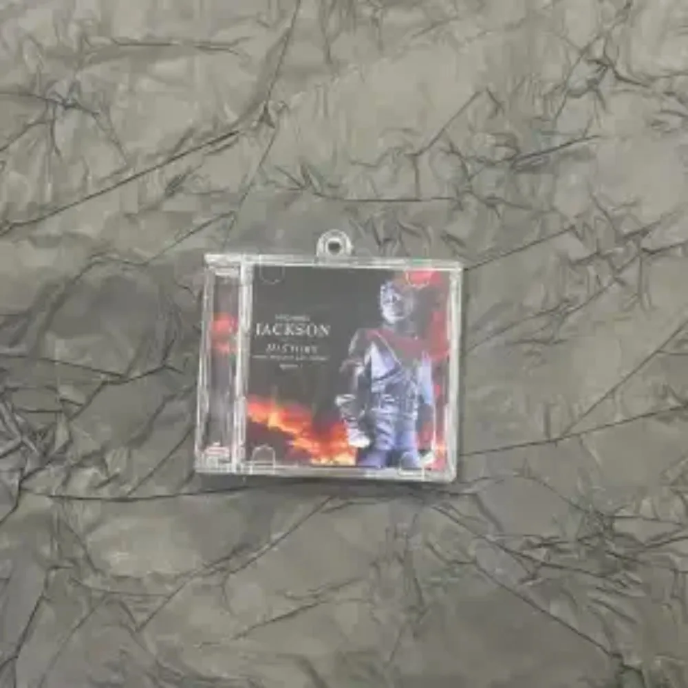 Michael Jackson Mini Album CD Keychain MJ Fans Collectors English Replica Decorative Collectible Free Shipping