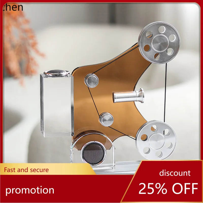 

ZML Movie Projector Ornament Living Room Study TV Cabinet Art Gramophone Decoration