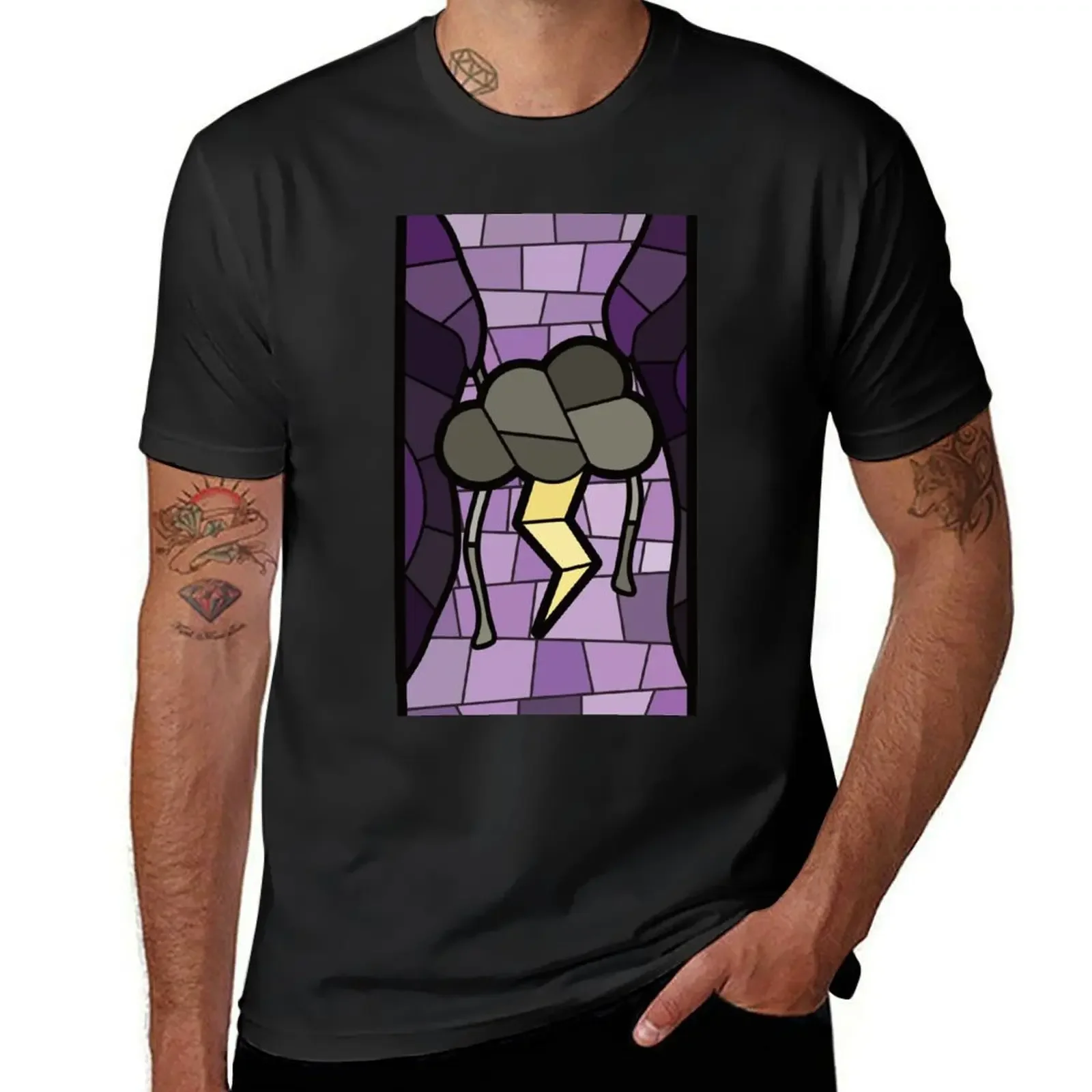 Virgil Stained Glass T-Shirt anime stuff custom t shirt mens fashion