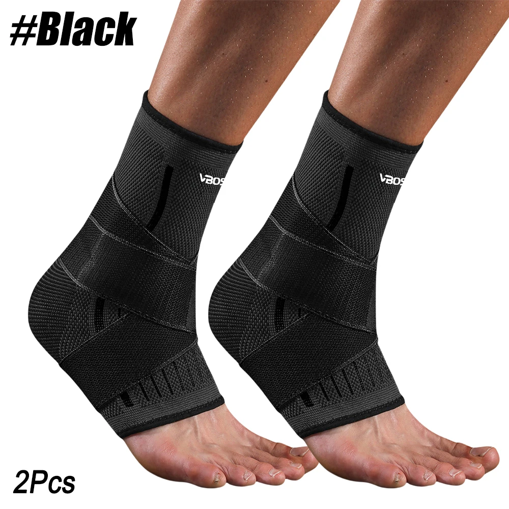 Verstellbare elastische Knöchelbandage, Kompressionsmanschette, Fußstütze, Stabilisator für Plantarfasziitis, Achillessehnenentzündung, Sportsocke