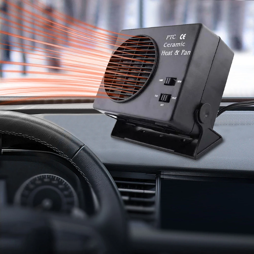 150/300W 自動車ヒータークーラー 12V ウィンドウデフロスター デミスター 2 in 1 冷却加熱曇り止めヒーター 運転キャンプ旅行用