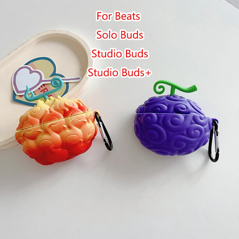 Funda Devil Fruit para Beats Studio Buds + Buds + Plus, funda protectora para auriculares, protección para Beats Solo Buds, dibujos animados