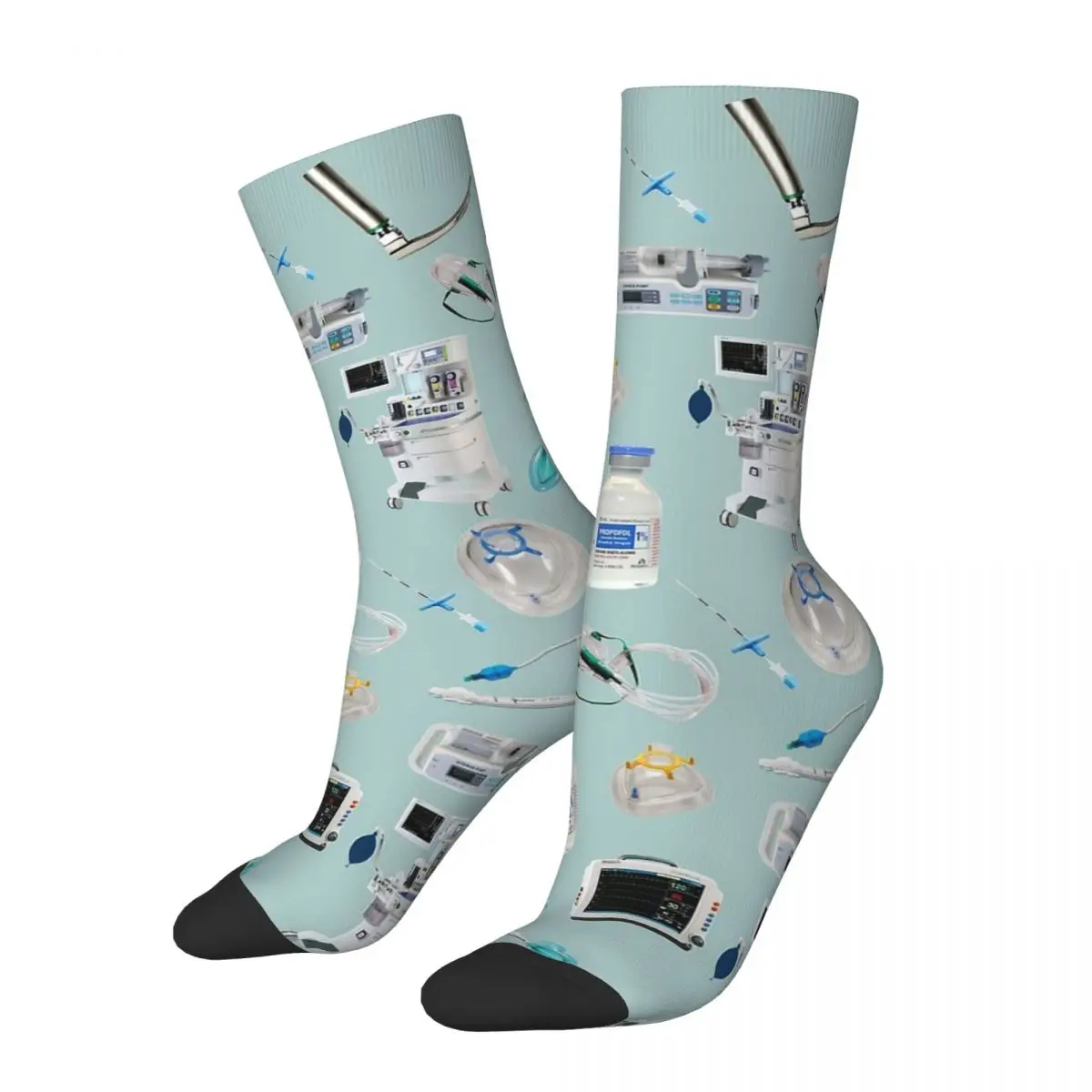 Tools Of The Trade SPACE BLUE Anesthesia Doctor Men Women Socks Motion Beautiful Spring,Dressing Gifts