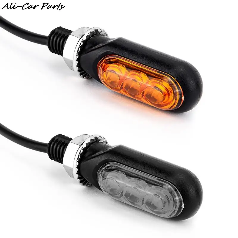 Motorrad Mini LED Blinker Lichter Bernstein fließende Richtungs signallampe Inter mitentes Moto für Cafe Racer