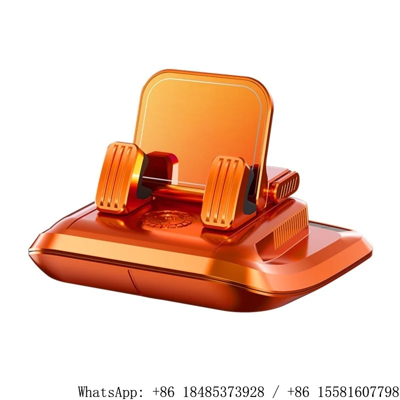 Three-in-one license plate aroma holder, center console navigation fixed, non-slip car phone holder