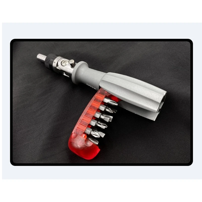 Imagem -03 - Chave Fenda Catraca 10 Chave Fenda Tudo um com Porta-bit Magnético Kxre