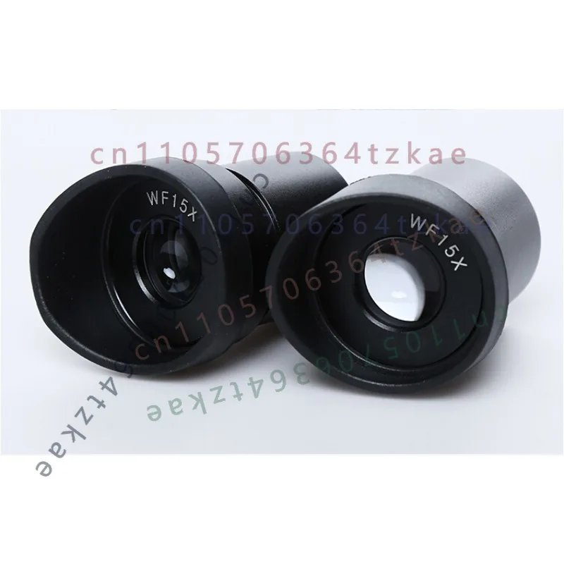 Pair WF15X Stereo Microscope Eyepieces Eyeguard Eyecup 30mm Tube Diameter Microscope Optical Replacement Spare Part