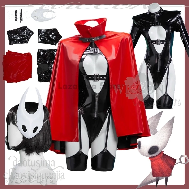 

Halloween Carnaval Silkkksong Cosplay Hollow Anime Game Knight Original Doujin Design Fanart Sexy Pu Bikini Adults Outfits