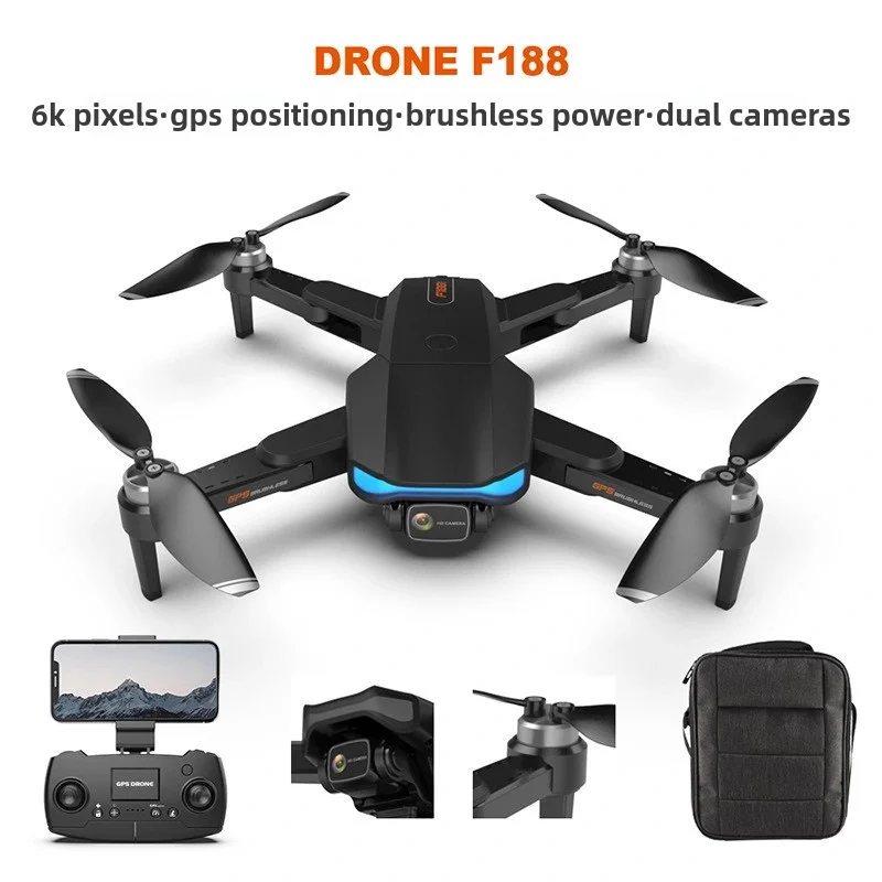 GPS Drone with 6K Camera ESC 5G WiFi Transmission Brushless Motor Professional Drone Aerial Optical Foldable Quadcopter