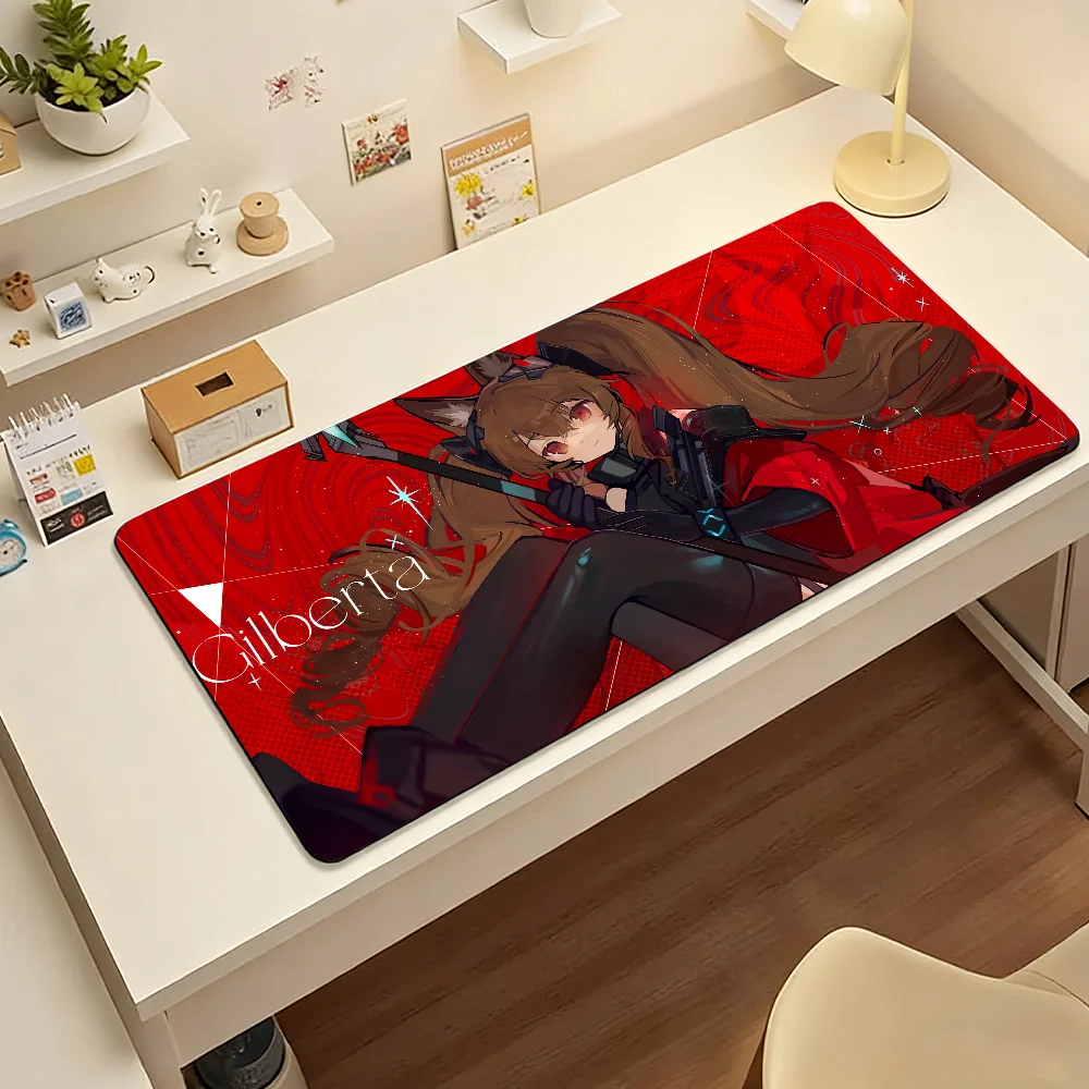 Game Arknights Endfield Gilberta Mouse Pad Large Non-Slip Waterproof Mat Stitched Edge Keyboard Pad for Gaming Daily Office