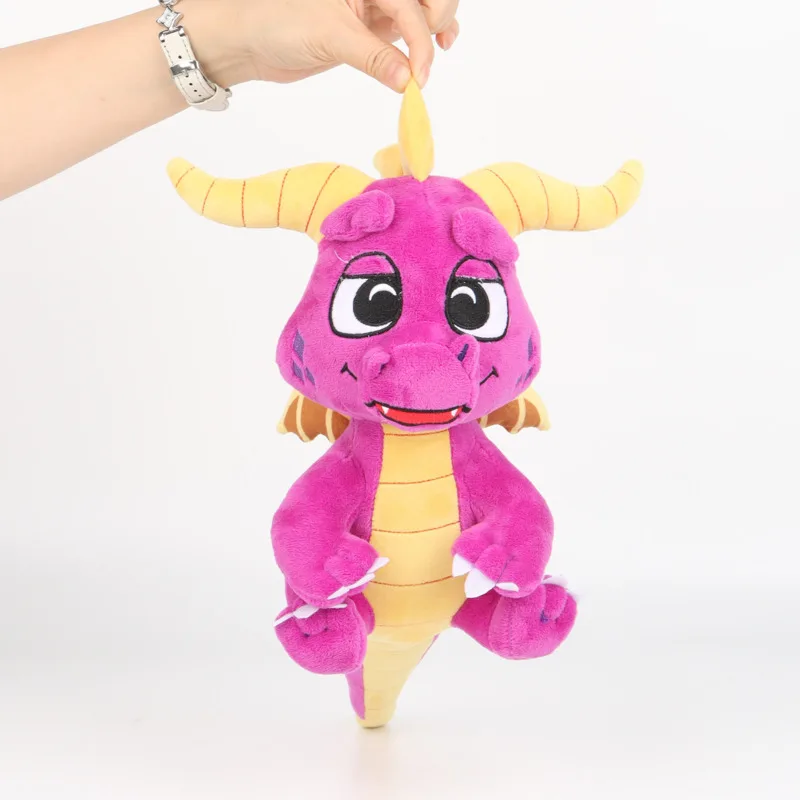 Peluche de Spyro the Dragon, Dragón Morado Clásico, Peluche de Juguete, Muñeco Coleccionable Suave, Regalo para Niños