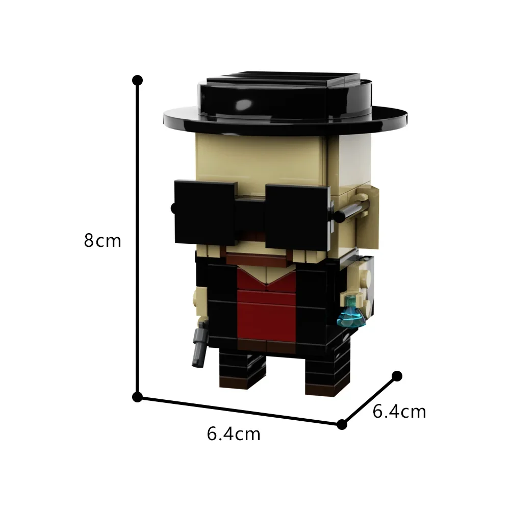 MOC 映画 Brickheadzs ブレイキングズ-悪いハイゼンベルクモデルビルディングブロック白バンドルキャラクターソールレンガのおもちゃ子供のギフト