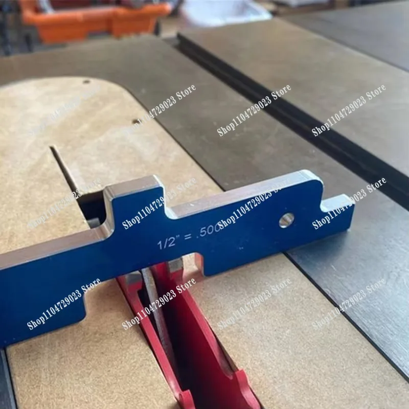 7Pcs Height Gauge Aluminum Step Depth Gauge for Set Blade Height of Table Saw