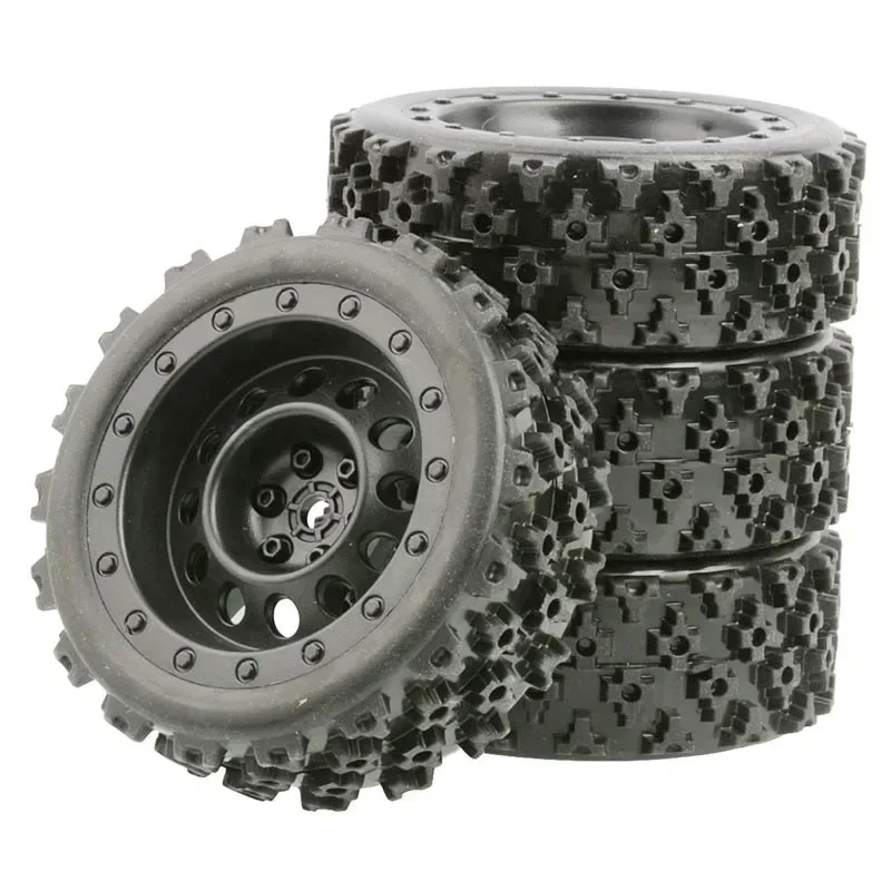 

4 шт., 70 мм, 1/10, радиоуправляемые резиновые шины для внедорожников, передние шины для WLtoys 144001 144002 MJX 16207 16208 MN128 86s G500 WPL C24-1