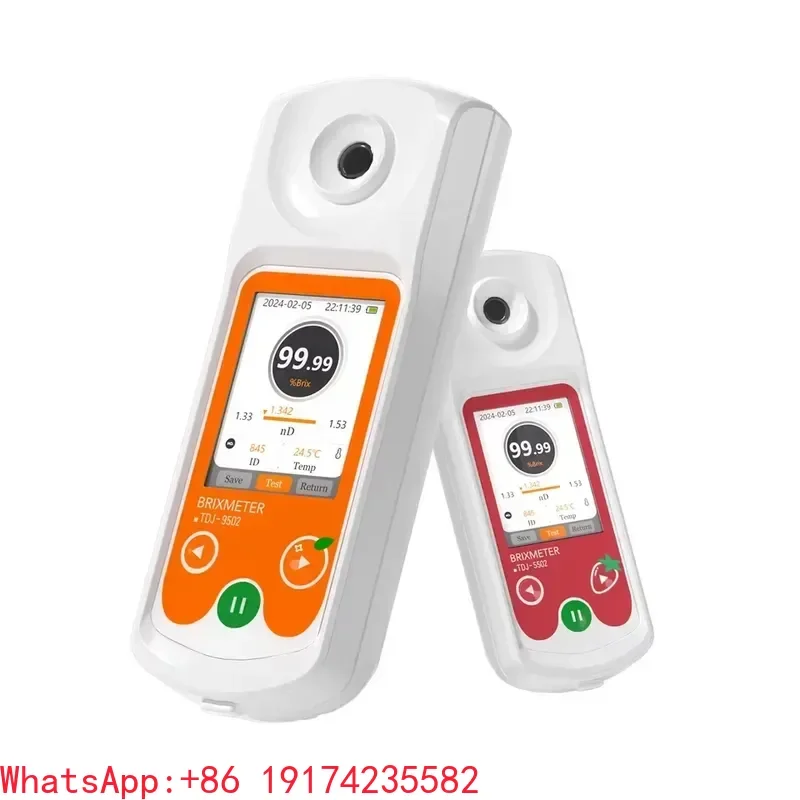 TDJ-9502 Professional Digital Brix Refractometer 0-95% Accuracy 0.2 Sweetness & Sugar Concentration Meter OEM/ODM Customizable
