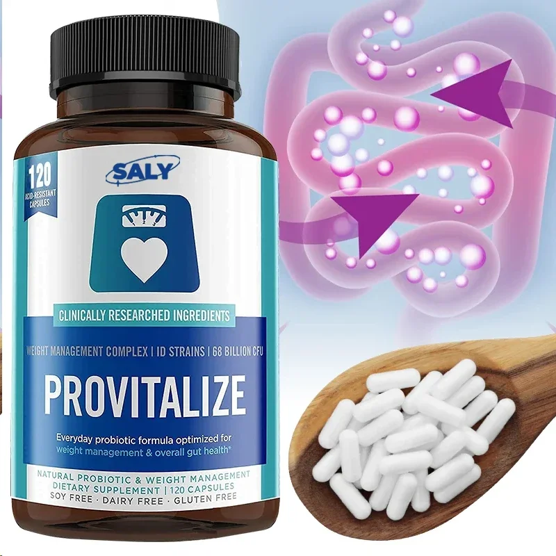 Probiotic Supplements - Help With Intestinal , Nutrient Digestion, Weight Management, Bloating Relief, Calorie Control