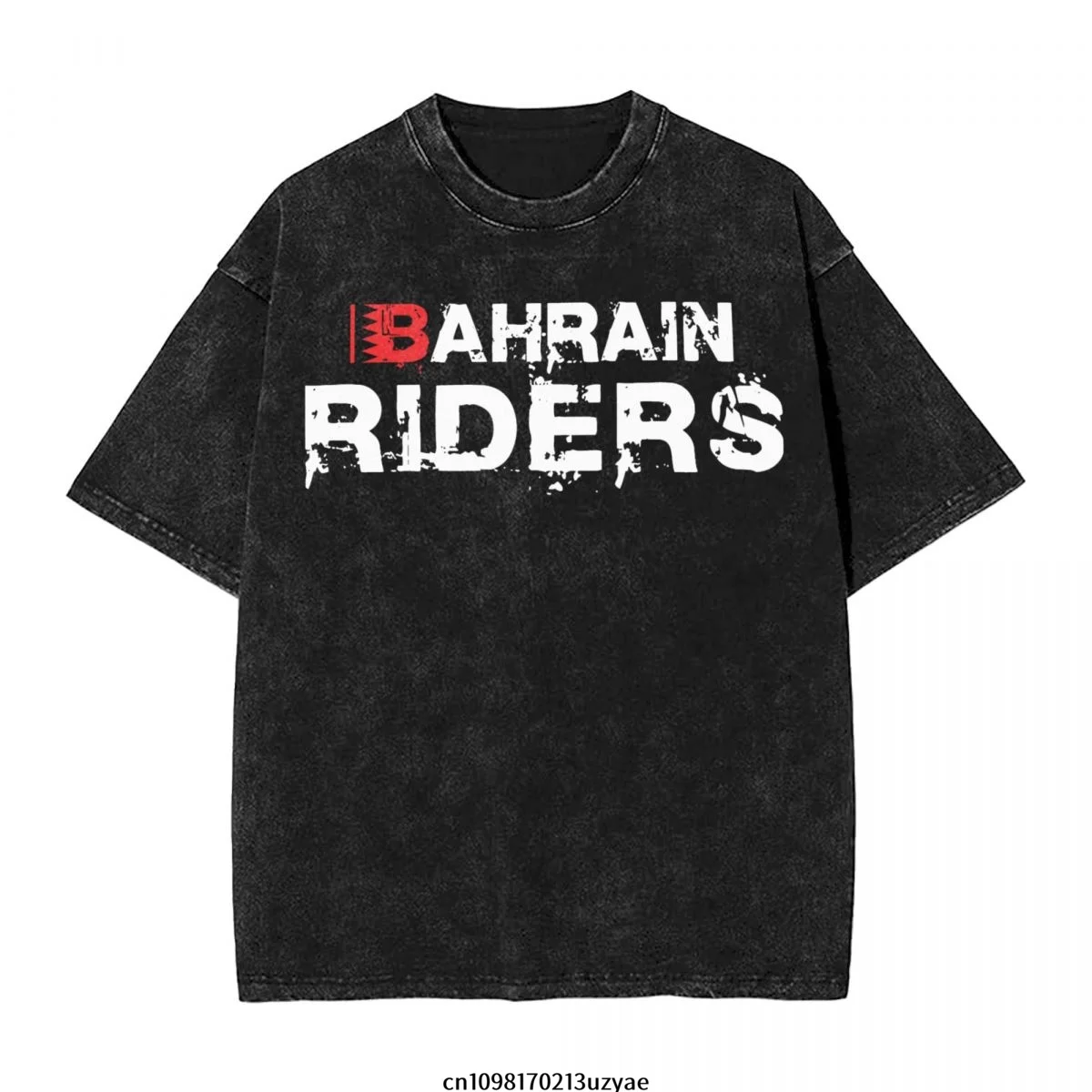 

Мужская винтажная хлопковая футболка с короткими рукавами Bahrain Riders, летняя футболка в стиле хип-хоп