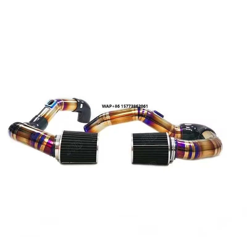 

Cold Air Intake Titanium Alloy System Kit Exhaust System Pipe for S55 Engine F80 F8X M3 M4 Front Mount Intake