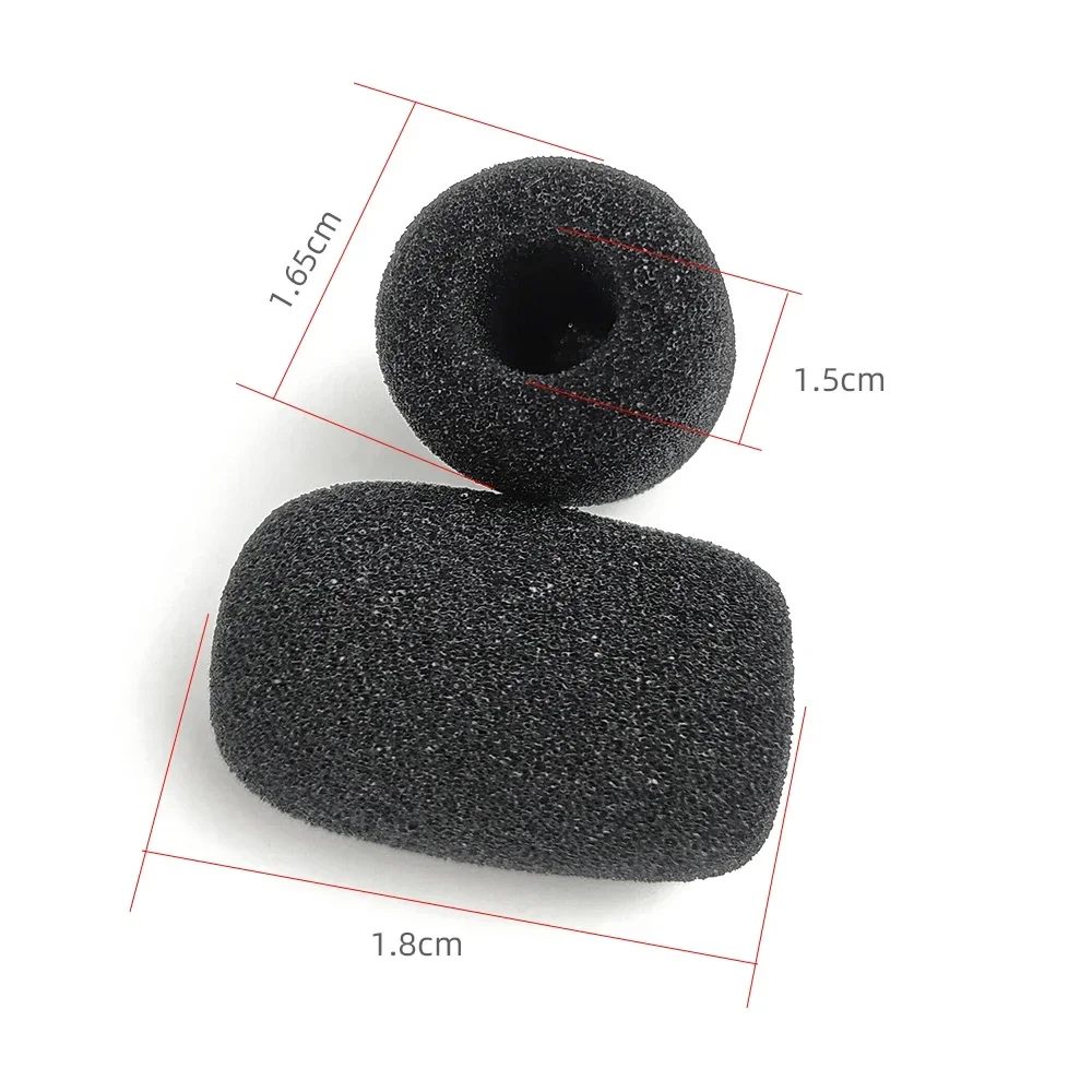 10 Pcs Suitable for Comta shooting headset noise reduction headset tactical headset microphone sponge cover accessories