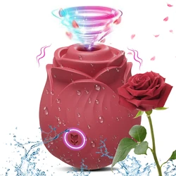 Sucking Rose-Vibrator for Women Clitoris Sucker Vacuum Nipples Stimulator Female Masturbator Vibrator Sex Toy for Women