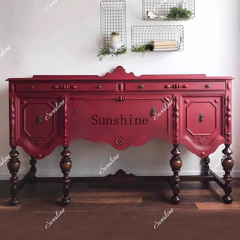 

] Neoclassical/Solid wood storage/Entrance//Multifunctional cabinet Simple and modern FT