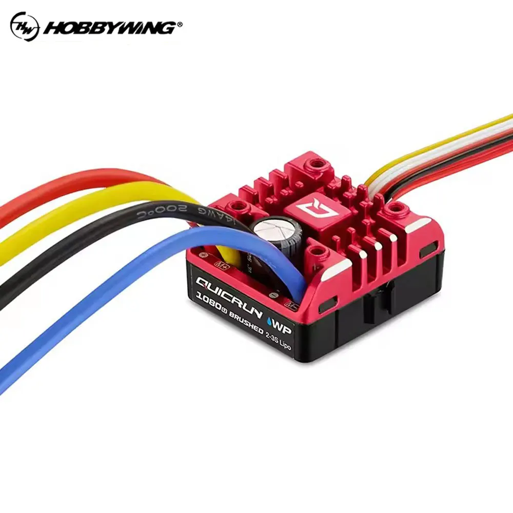 

Новый HobbyWing QuicRun ESC 1:10 1/8 Обновление 1080 G2 Гусеничная щетка Матовый WP 80A Электронный регулятор скорости 1/8 1:10 RC Car