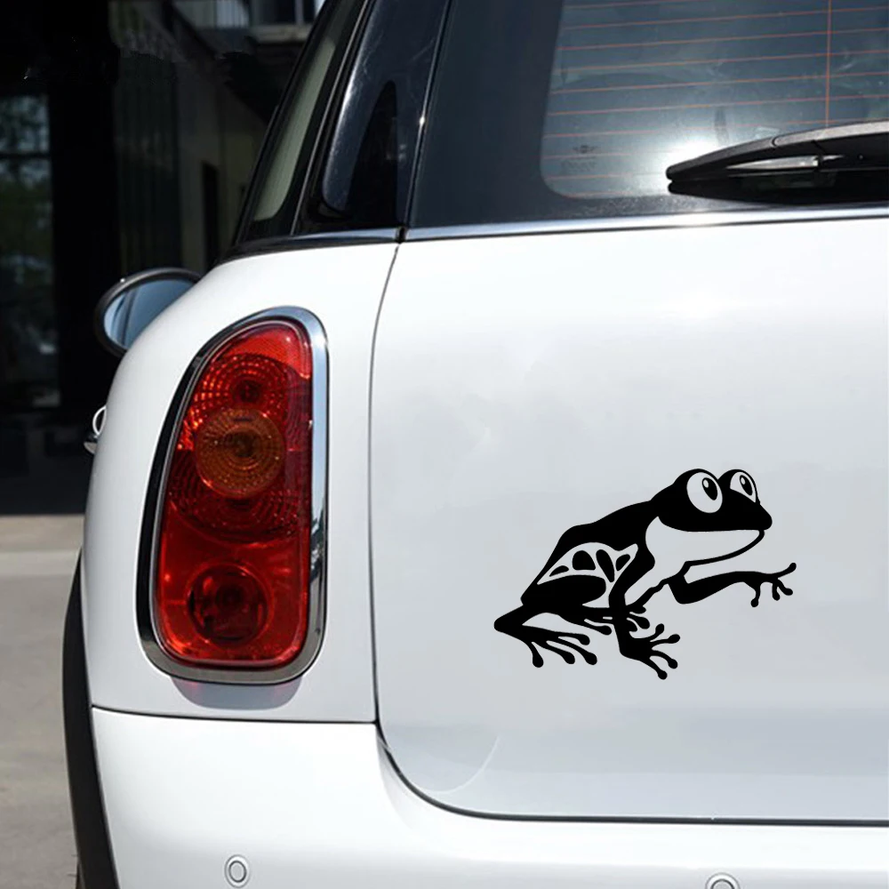 9 *14cm Cute Frog sticker on car Motorcycle SUVs Bumper Laptop JDM Drift car stickers and decals funny