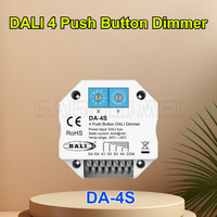 4 Push Button Dimmer DALI DA-4S Signal Work with DALI Master/ Bus Power Supply  Encoding switch select addresses  For LED Light