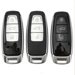 Smart Remote Car Key Shell For Audi A6 C8 A7 A8 Q8 2017 2018 2019 2020 Fob Uncut Blank Case Replacement New 3 Buttons Key