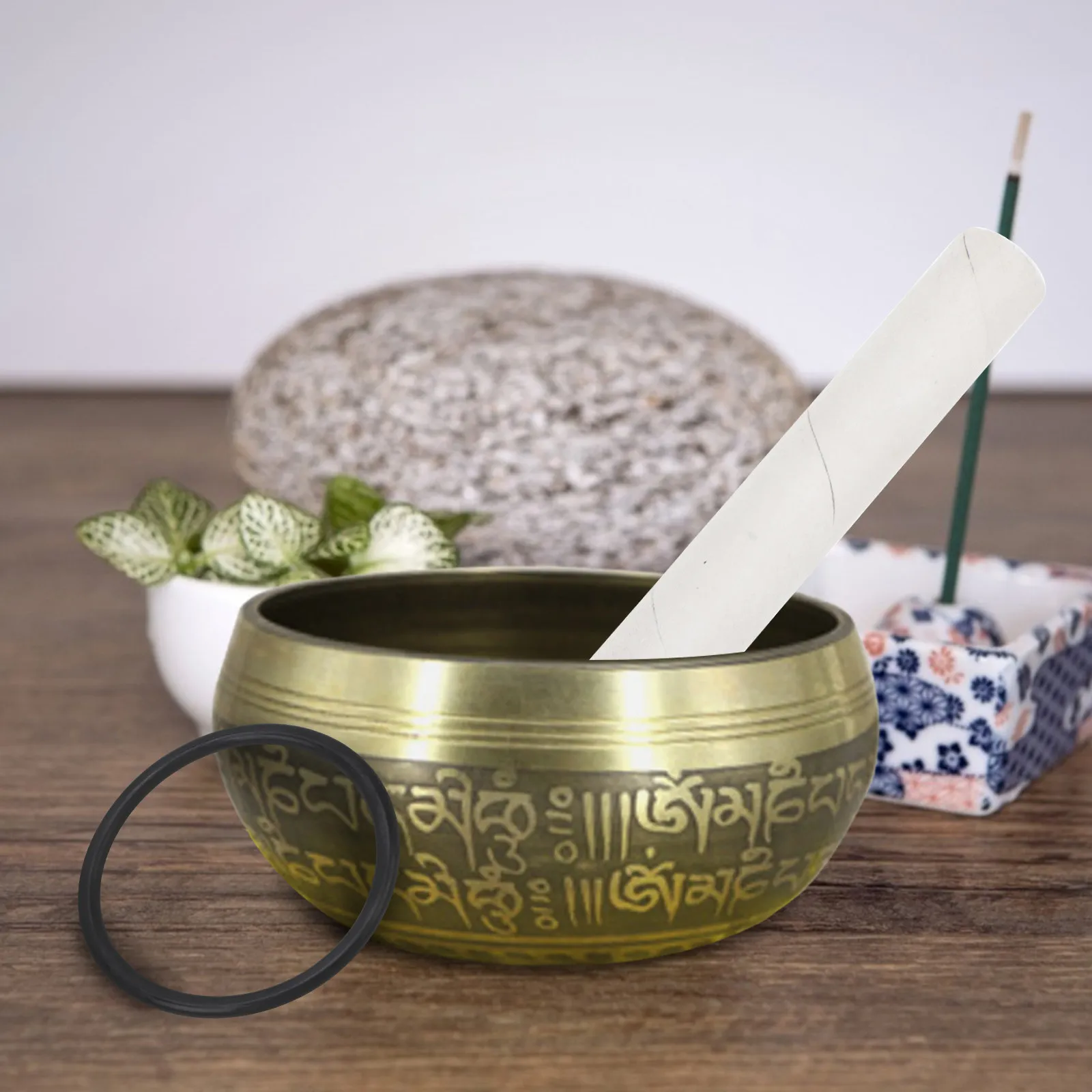 1Set Singing Bowl Mallet Durable Sound Bowl Stick Professional Striker Meditation Yoga Knocking Accessory Chanting Bowls Mallet