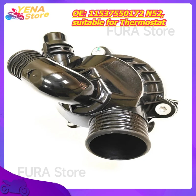 

Engine cooling temperature regulator housing assembly, OE: 11537550172 N52, suitable for Thermostat