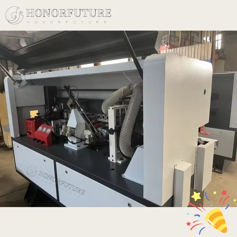 Wholesale Price Wood MDF PVC Strip Glue Edge Bander with Scraping Buffing Straight Line Automatic Edge Banding Machine Quality