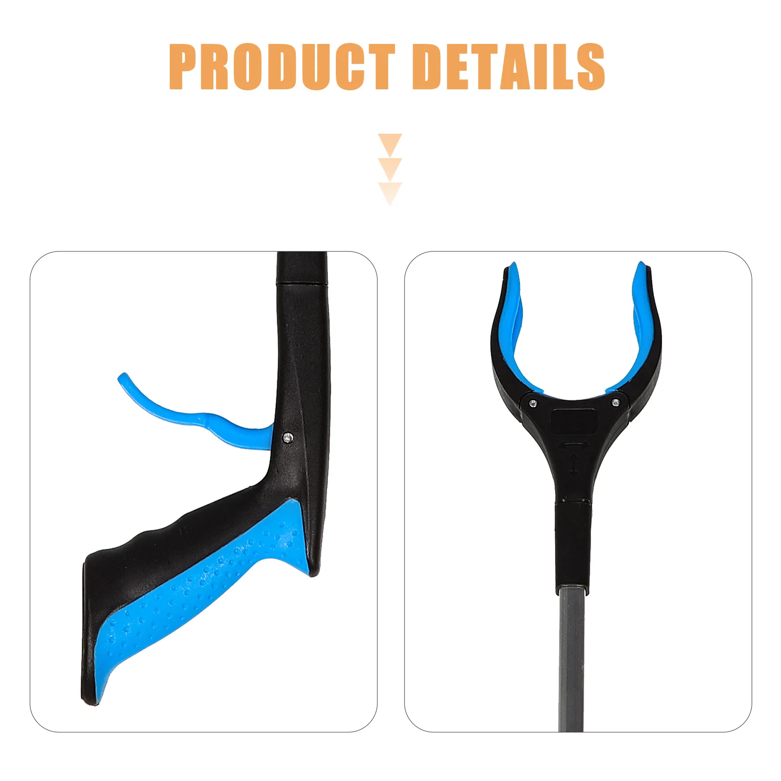 ゴミ拾い 折りたたみ式グラバーツール ロングリーチゴミ拾いスティック 耐久性のあるゴミクランプ 再利用可能なトング 高齢者向けヘルスケア用