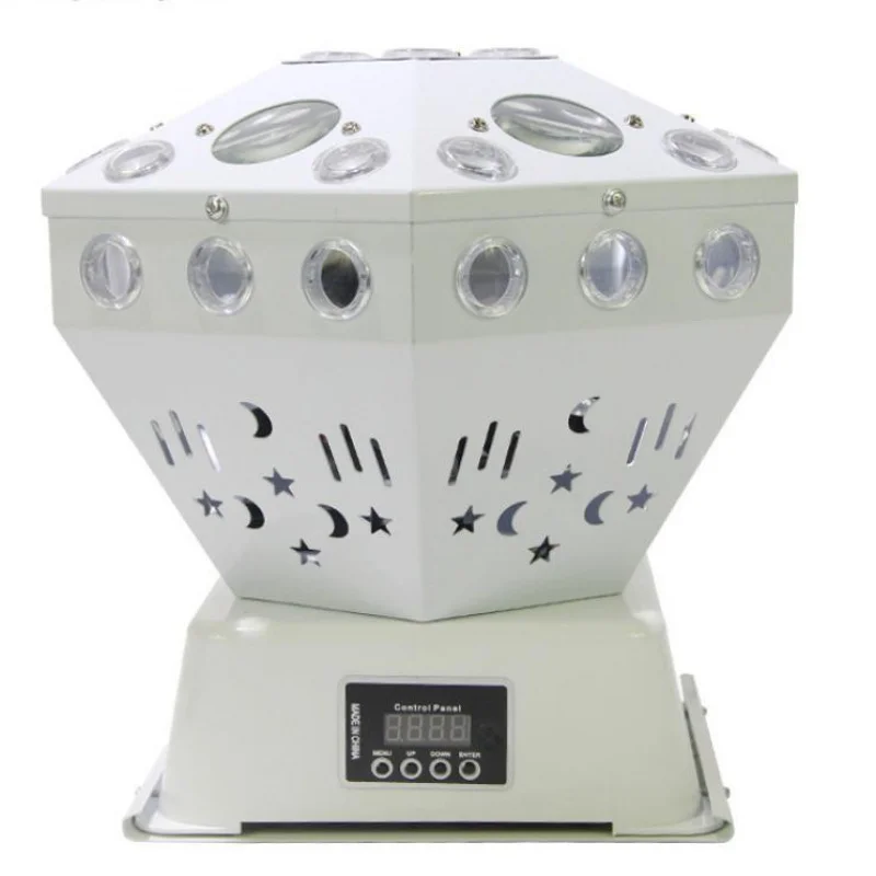 

Лазерный проектор 3-в-1 «Фея» с RGB-подсветкой (красный, зеленый), самоподдерживающийся, с управлением звуком и DMX512, разноцветный лазерный свет