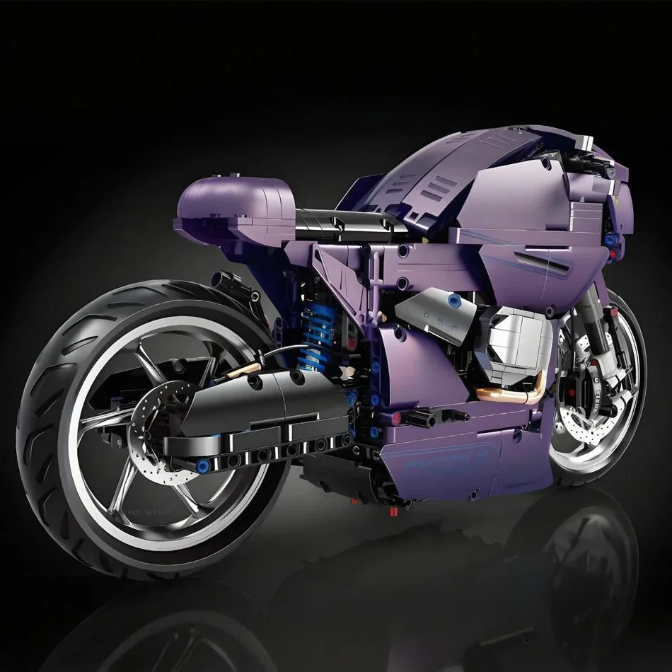 

Compatible with LEGO 1:5 Motorcycle R18 Latte Motor High-Difficulty Assembly Building Blocks for Boys' Educational Toys