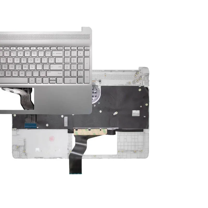 

NEW US Keyboard For HP 15-EF 15S-EQ 15-DY 15S-FQ TPN-Q222 Laptop Palmrest Upper Cover Top Case Backlit L63578-001 L63579-001