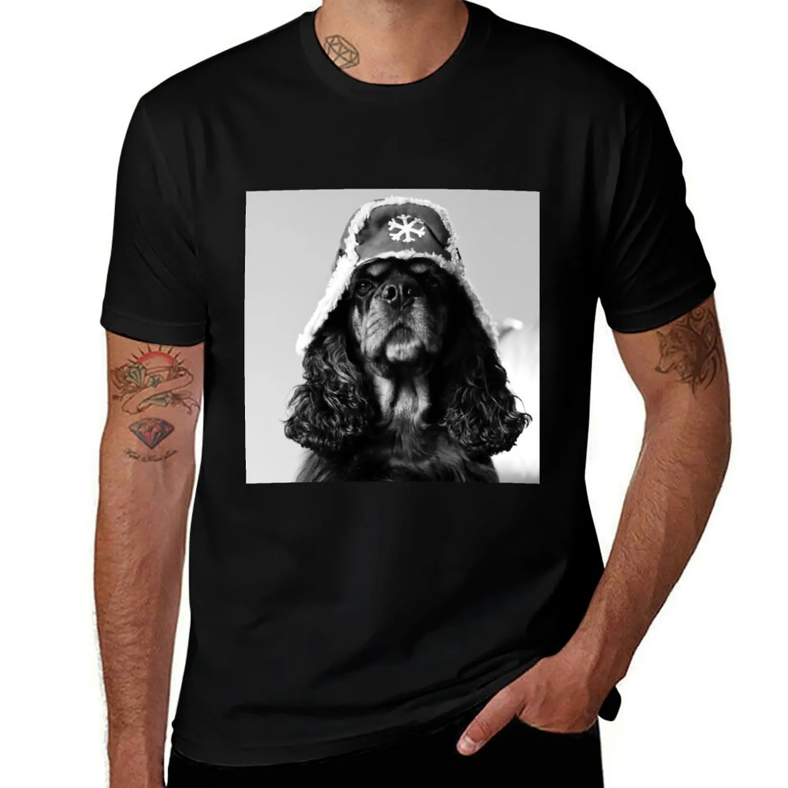 American Cocker Spaniel T-Shirt Athletic Fit Sports Short Sleeve Top T-Shirt