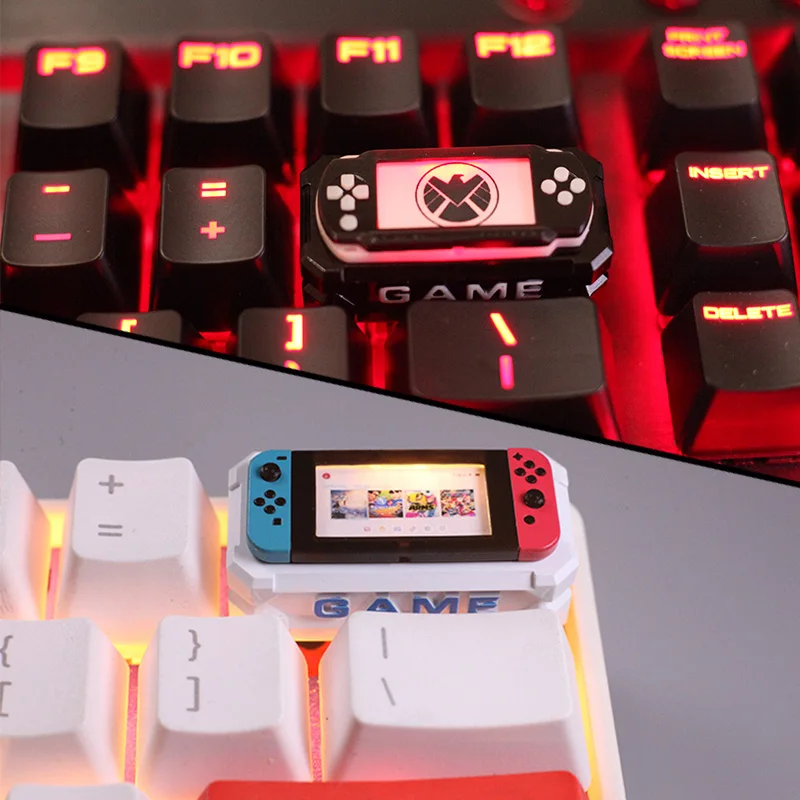 

Game Treasure Box Backspace Key 3D Resin Light-transmitting Custom Original Handmade Keycaps for Mechanical Keyboard Accessories