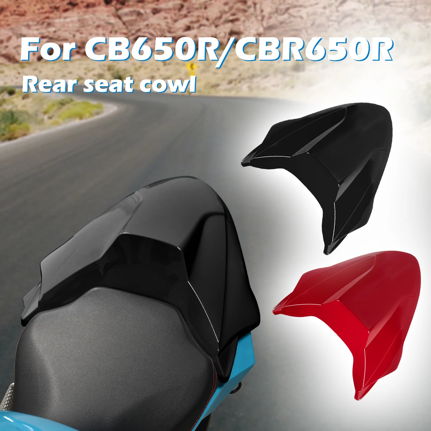 

Motorcycle Rear Passenger Seat Cover Cowl For Honda CB650R CBR650R 2021 2022 2023 CB CBR 650R CB650 CBR650 650 R Pillion Fairing