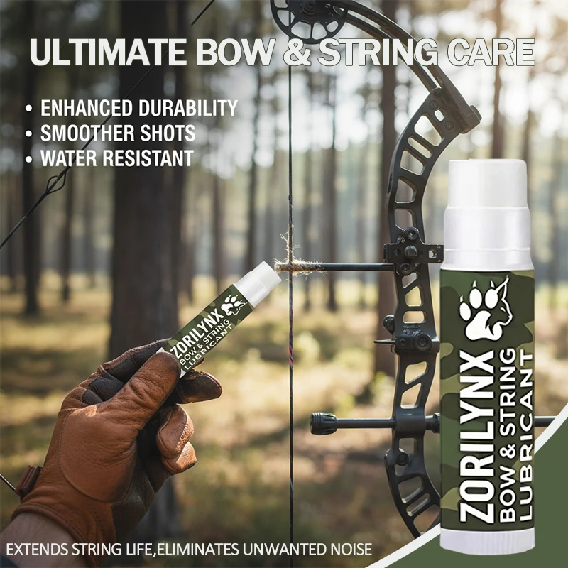 

Archery Bow String Wax Bowstring Lubricant Stick for Recurve Compound Bow Protects Crossbow Rail ZORILYNX Hunting Accessories
