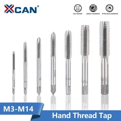 XCAN-나사 탭, 미터법 나사 탭, 드릴 핸드 스레딩 태핑 도구, M3 M3.5 M4 M5 M6 M7 M8 M10 M12 M14 HSS