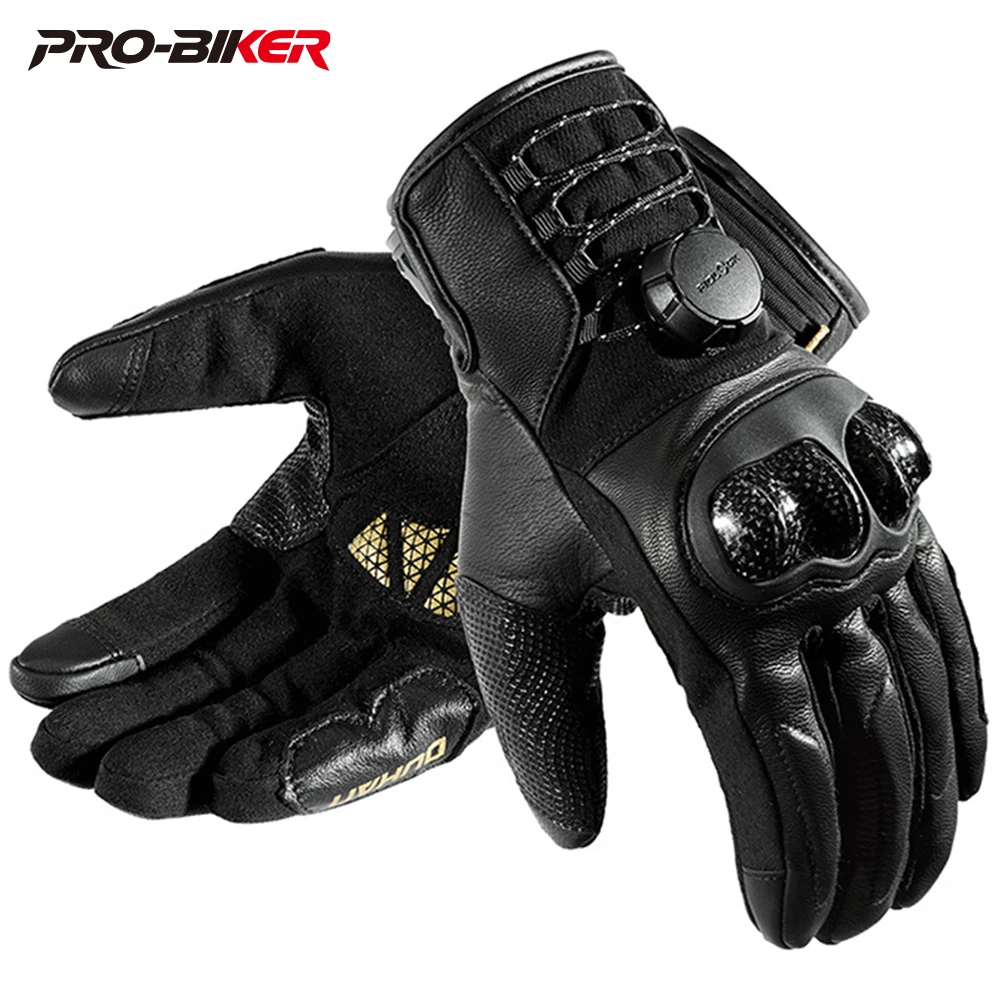 

DUHAN Wear-resistant Motocicleta Equipment Anti-slip Motorcycle Gloves Breathable Biker Gloves Touchable Screen Guantes Moto