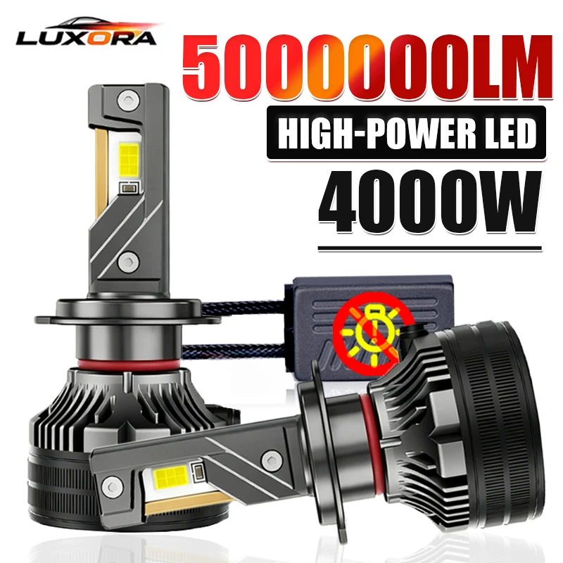 

Led Car Headlight Bulbs H7 H4 H11 4000W 5000000LM 8575 CSP Chip 3 Copper Tube Lights For Cars H1 H3 H8 H9 HB3 HB4 9005 9006 9012