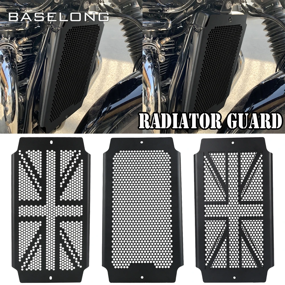 

For Bonneville T100 Thruxton T120 RS Street Twin 900 Cup Scrambler Radiator Guard Water Cooler Grille Guard Cover Protector