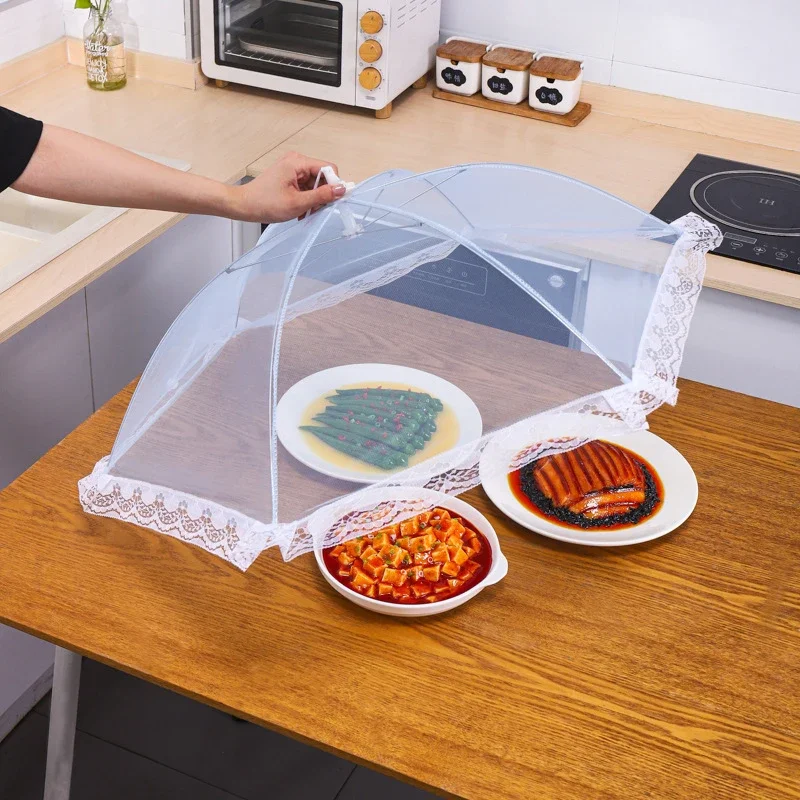 1/3/5pcsFood Covers Mesh Foldable Kitchen Anti Fly Mosquito 