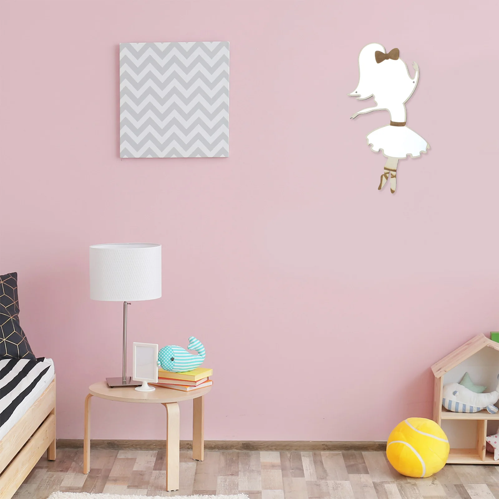 

Acrylic Rabbit Mirror Decoration Non Glass Shatterproof Easy Install Kids Room Wall Sticker Decal Brighten Space