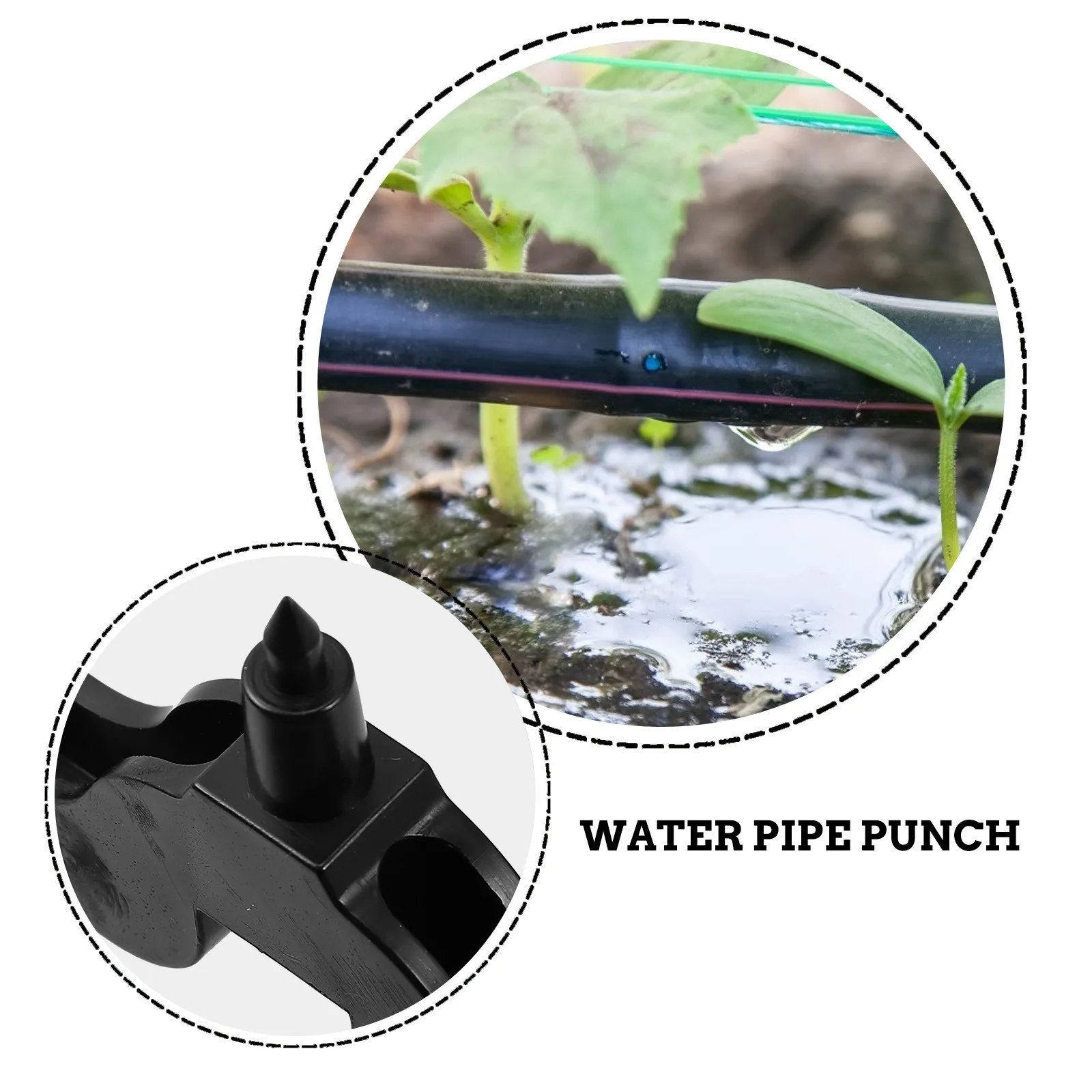 5pcs Hole Puncher Drip Irrigation Tools Plastic Round Punch Plumbing Accessories Garden Watering Hose Sprinkler Equipment